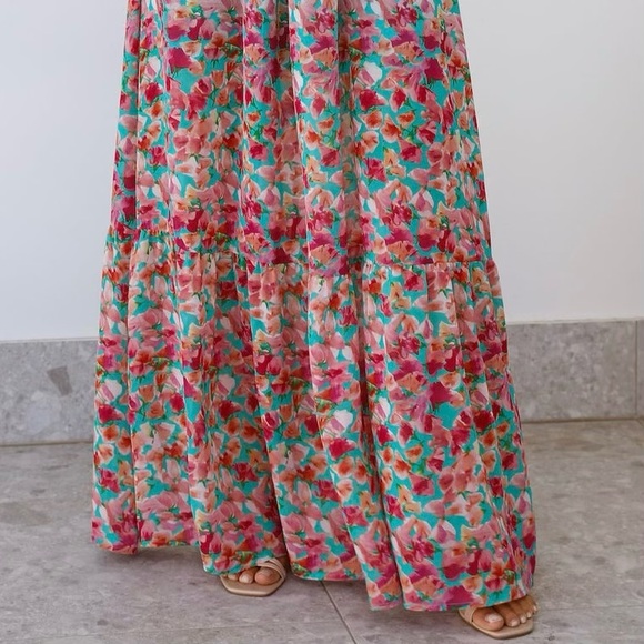 💐 Hello Molly, Free Flight Floral Strappy Maxi Dress - Picture 13 of 16